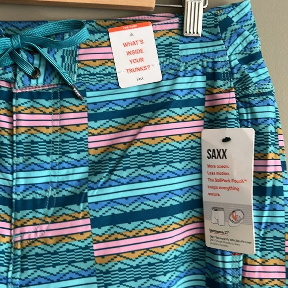 Saxx Betawave 2N1 Swim Boardshort 7" with liner size 32 - Picture 6 of 8